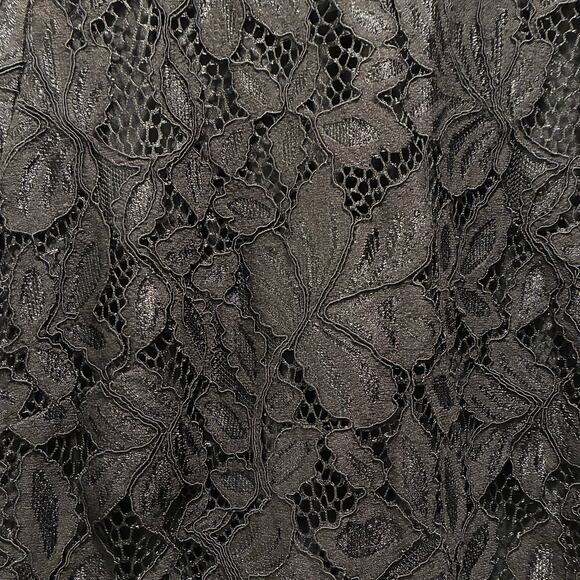 H & M Top Floral Lace Short Sleeve Blouse Black Womens Size Small - Picture 6 of 9